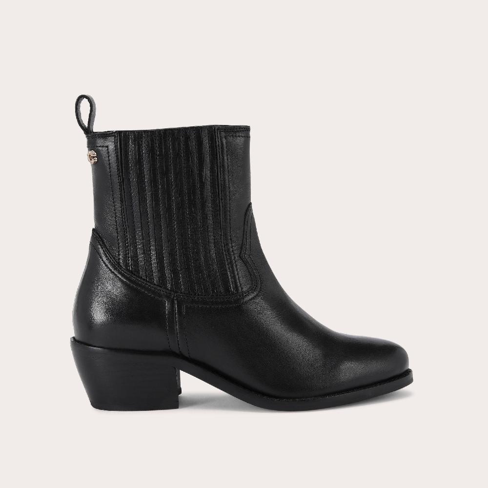 carvela DOLLY WESTERN Black Leather Boots by CARVELA