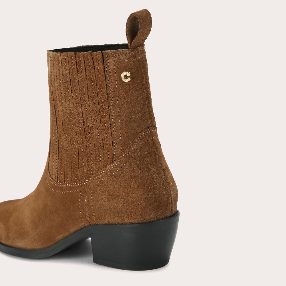 Carvela DOLLY WESTERN Brown Suede Ankle Boot By CARVELA