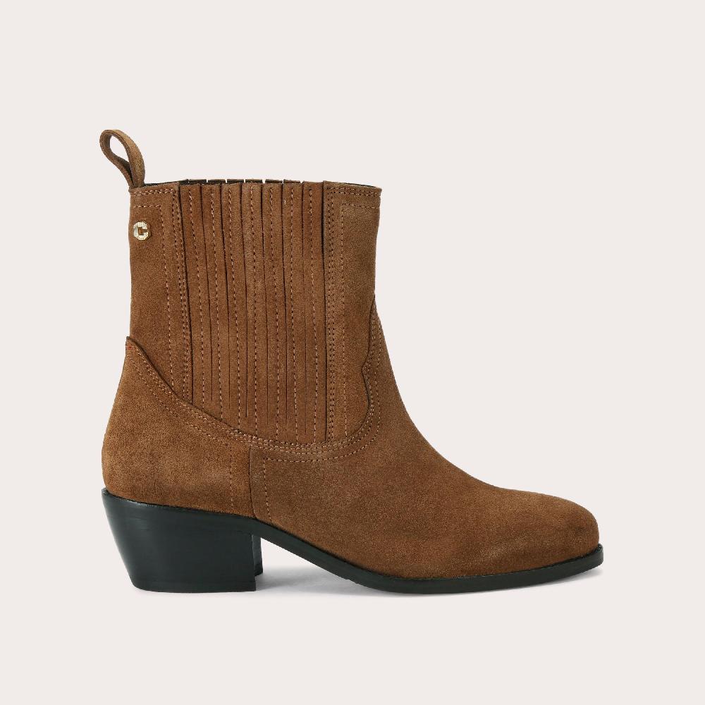 carvela DOLLY WESTERN Brown Suede Ankle Boot by CARVELA