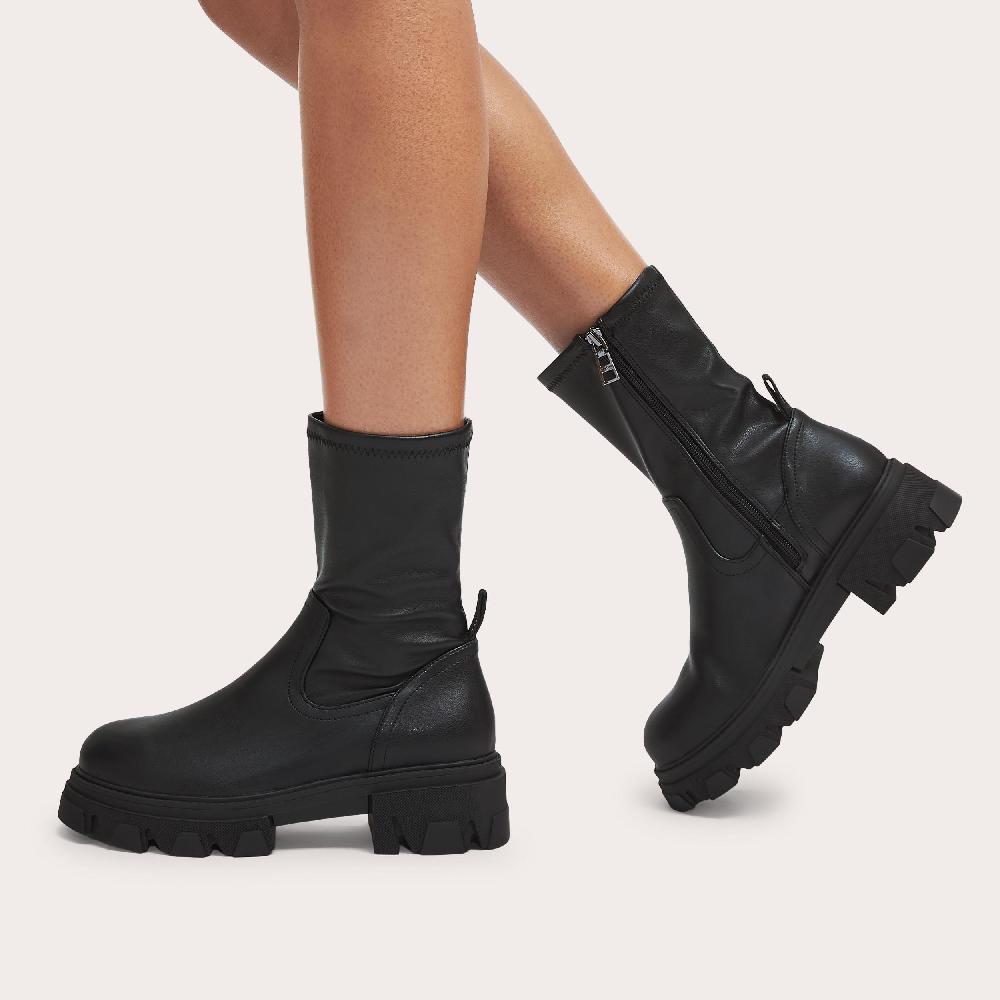 Carvela EXPLORER SOCK Black Soft Ankle Boot By CARVELA