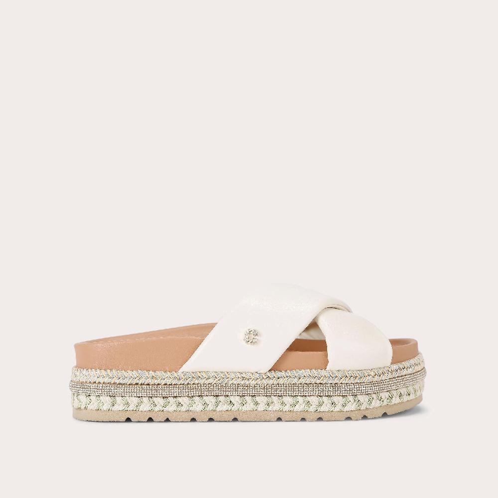 carvela FASCINO FLATFORM Bone Slide On Sandal by CARVELA