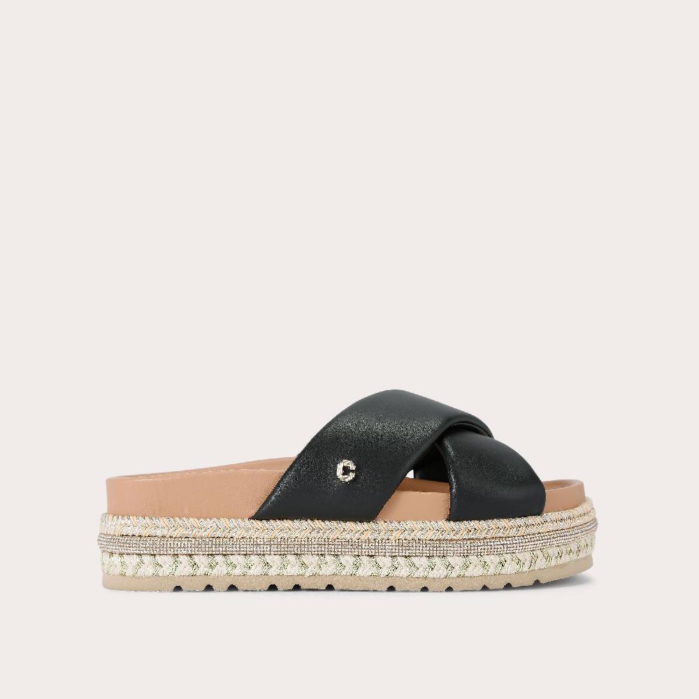 carvela FASCINO FLATFORM Crossed Strap Sandal by CARVELA