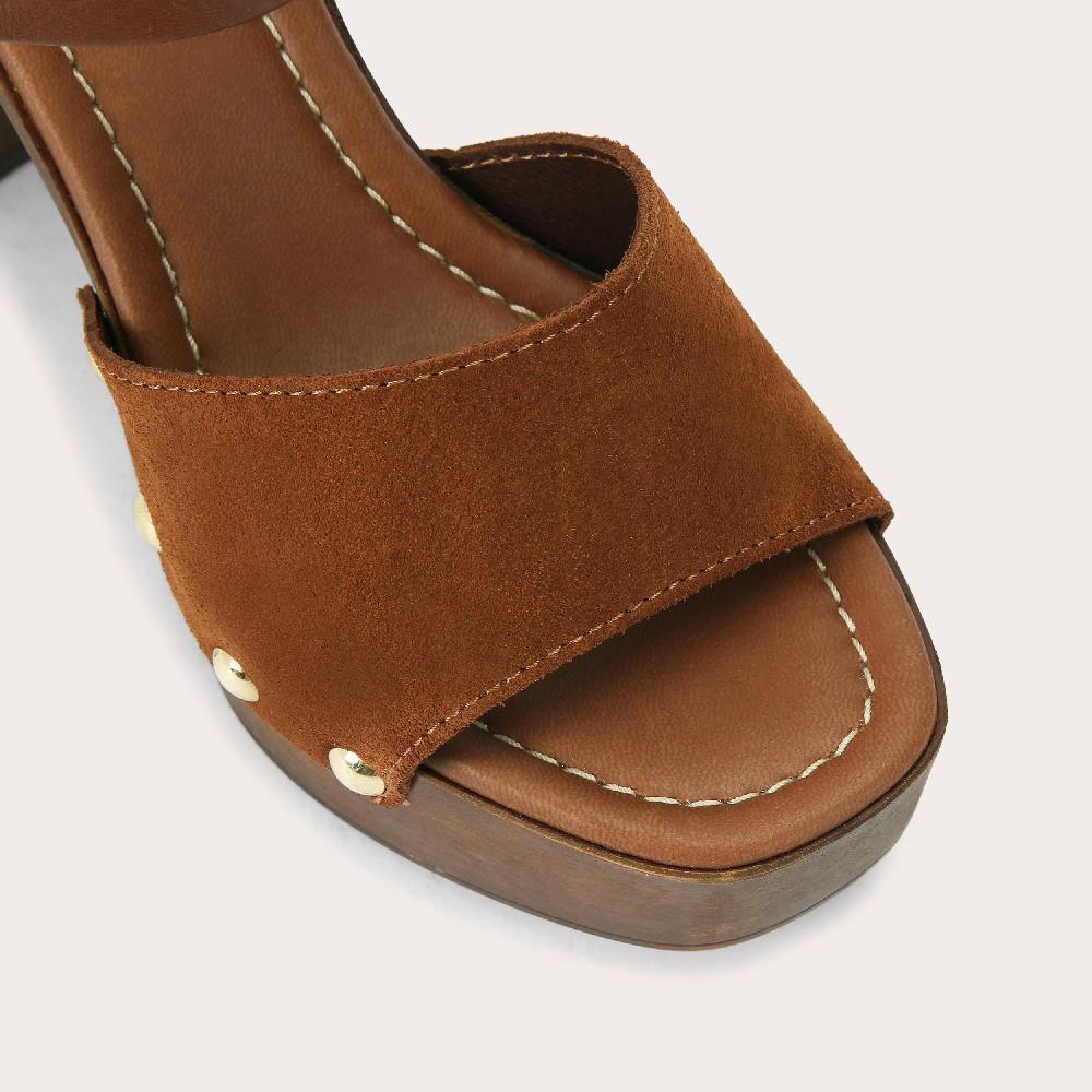 Carvela FESTA BLOCK Black Suede Platform Heel By CARVELA COMFORT