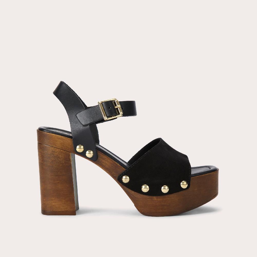 carvela FESTA BLOCK Black Suede Platform Heel by CARVELA COMFORT