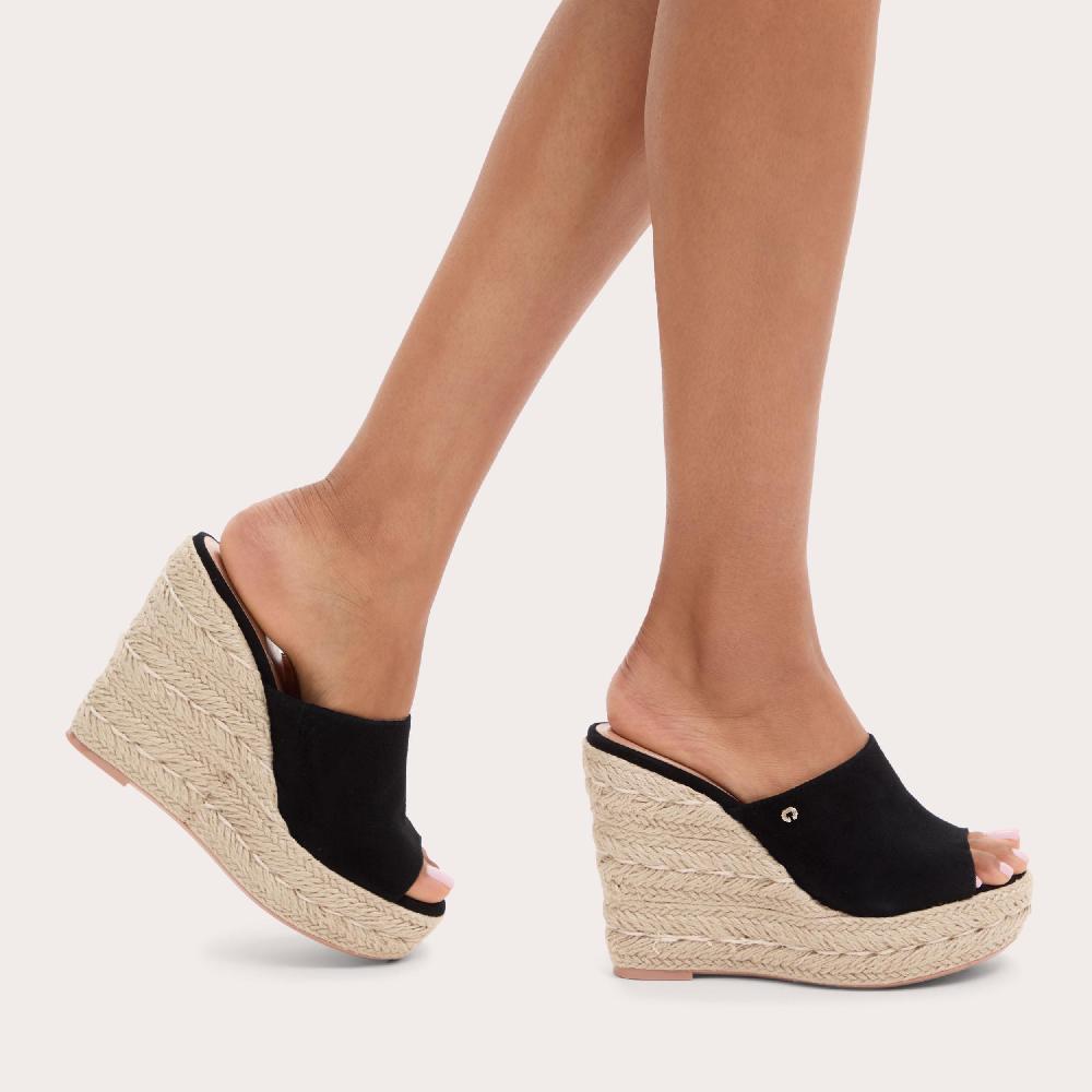 Carvela FIORELLA WEDGE Black Wedge Heels By CARVELA COMFORT