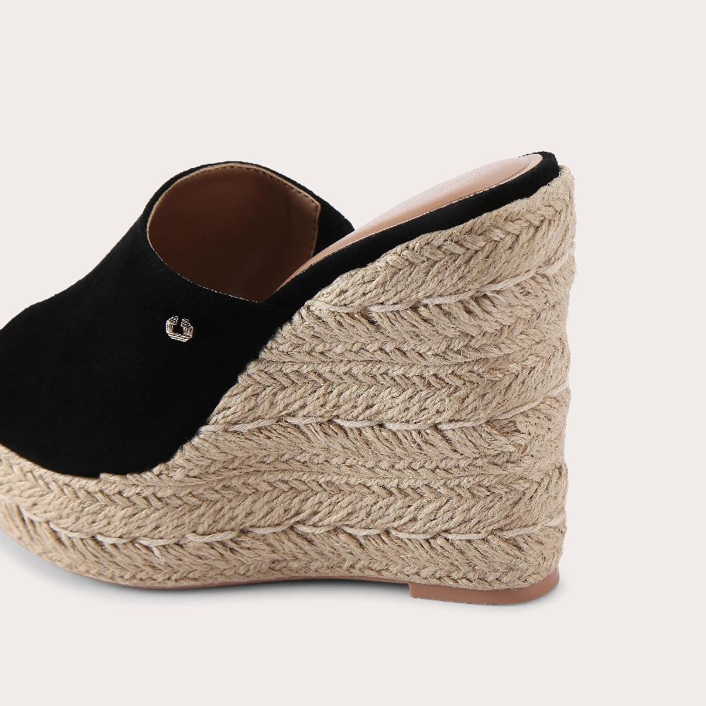 Carvela FIORELLA WEDGE Black Wedge Heels By CARVELA COMFORT