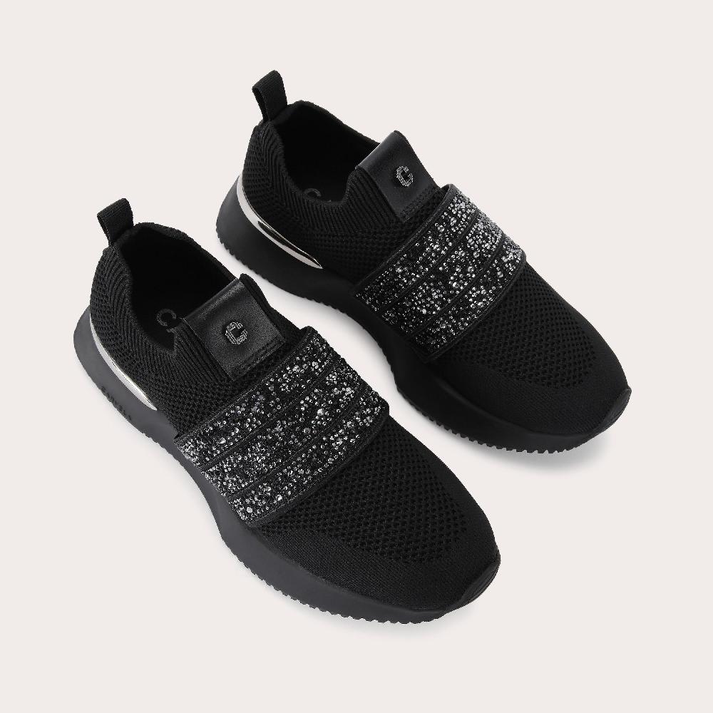Carvela FLARE SPARKLE Black Crystal Trainer By CARVELA