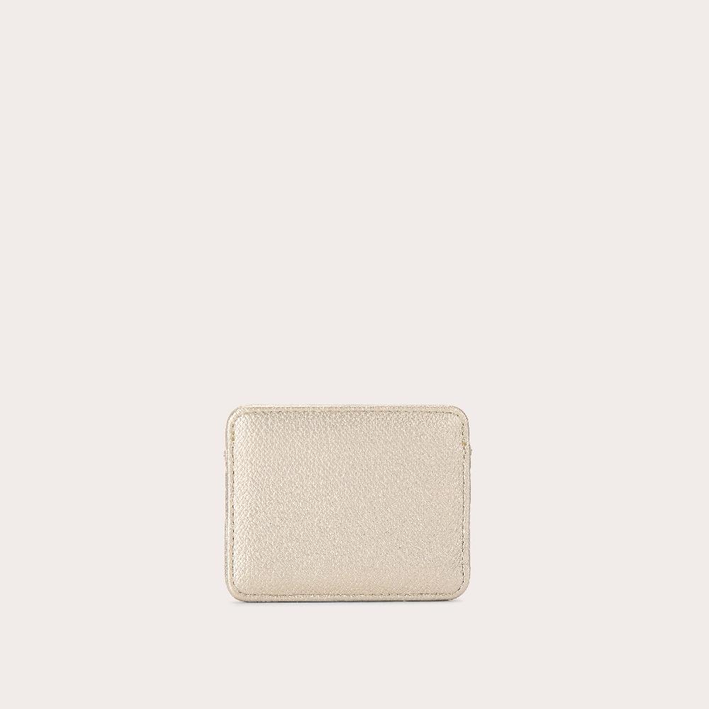 Carvela FRAME CARDHOLDER Gold Textured Card Holder By CARVELA