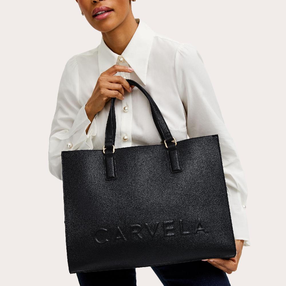 Carvela FRAME LARGE TOTE Black Large Tote Bag By CARVELA