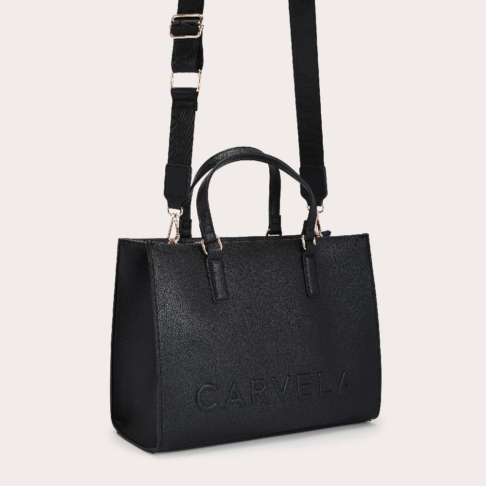 Carvela FRAME LARGE TOTE Black Large Tote Bag By CARVELA