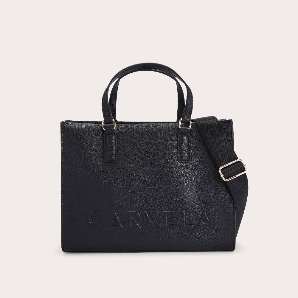 carvela FRAME LARGE TOTE Black Large Tote Bag by CARVELA