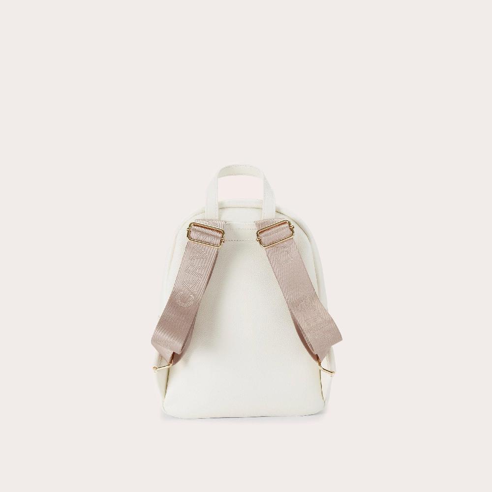 Carvela FRAME MIDI BACKPACK White Backpack By CARVELA