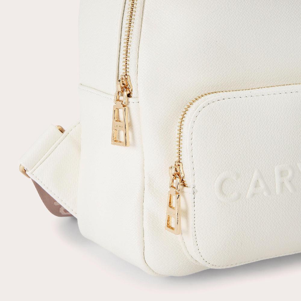 Carvela FRAME MIDI BACKPACK White Backpack By CARVELA