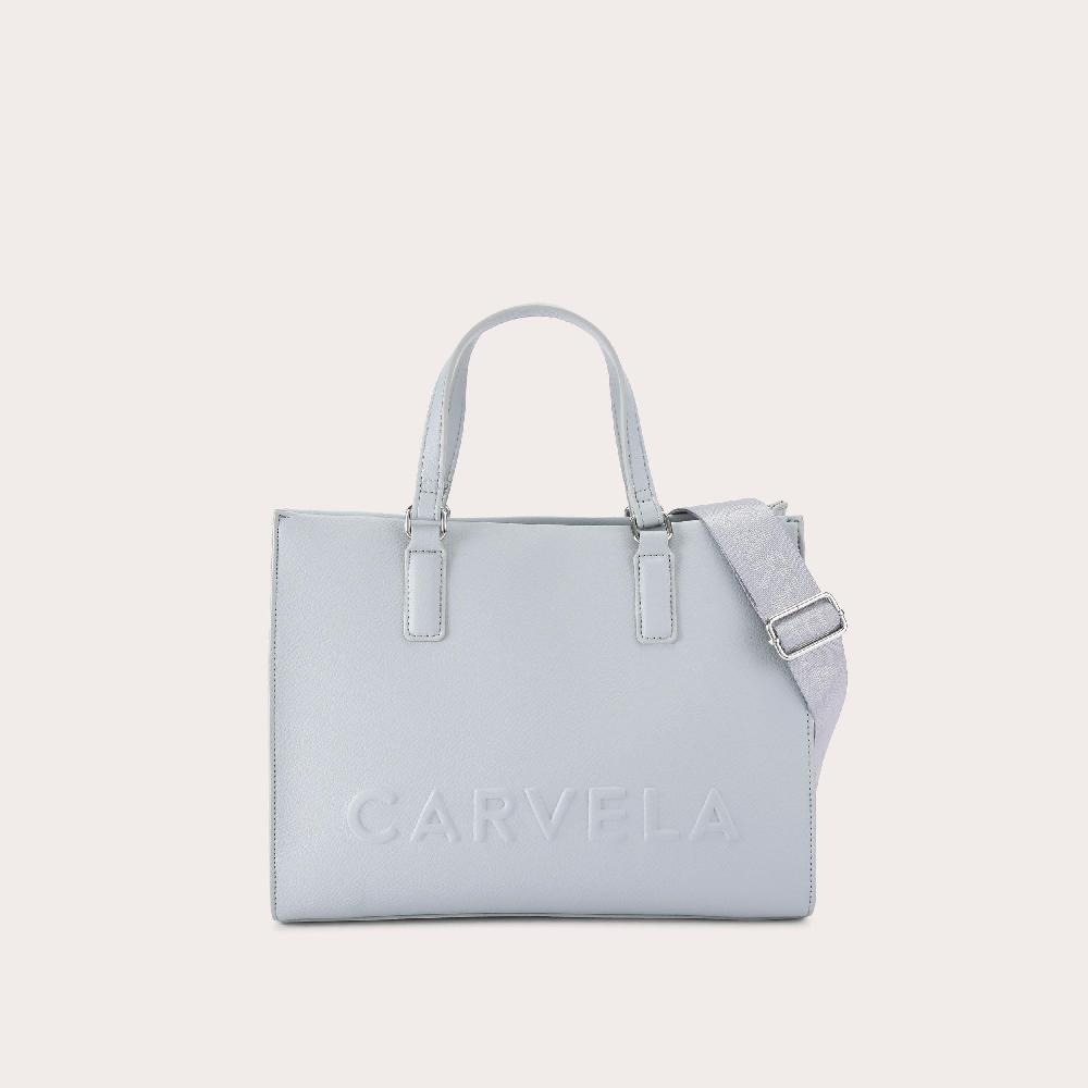carvela FRAME MIDI TOTE Pale Blue Tote Bag by CARVELA