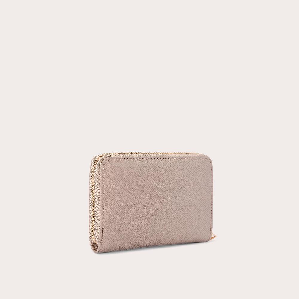 Carvela FRAME MINI PURSE Taupe Zip Around Purse By CARVELA