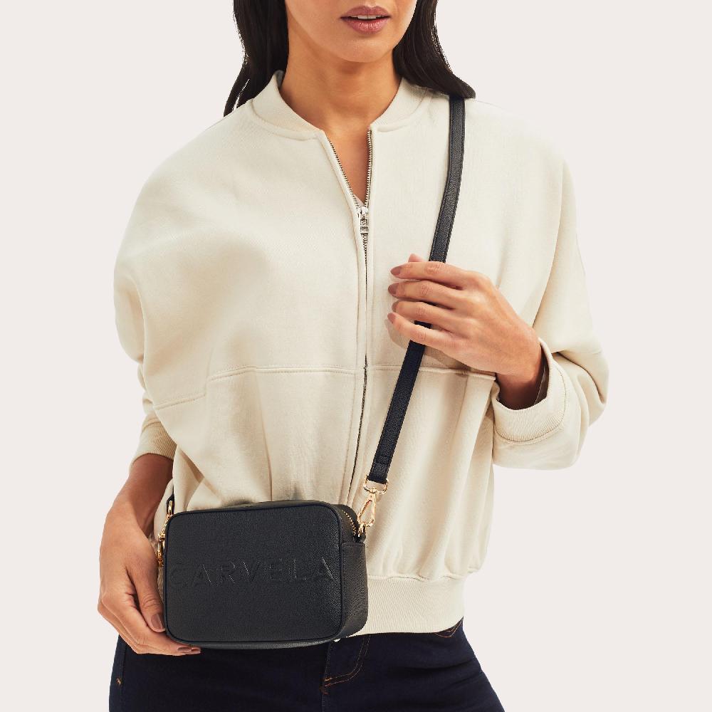 Carvela FRAME MINI X BODY Black Cross Body Bag By CARVELA