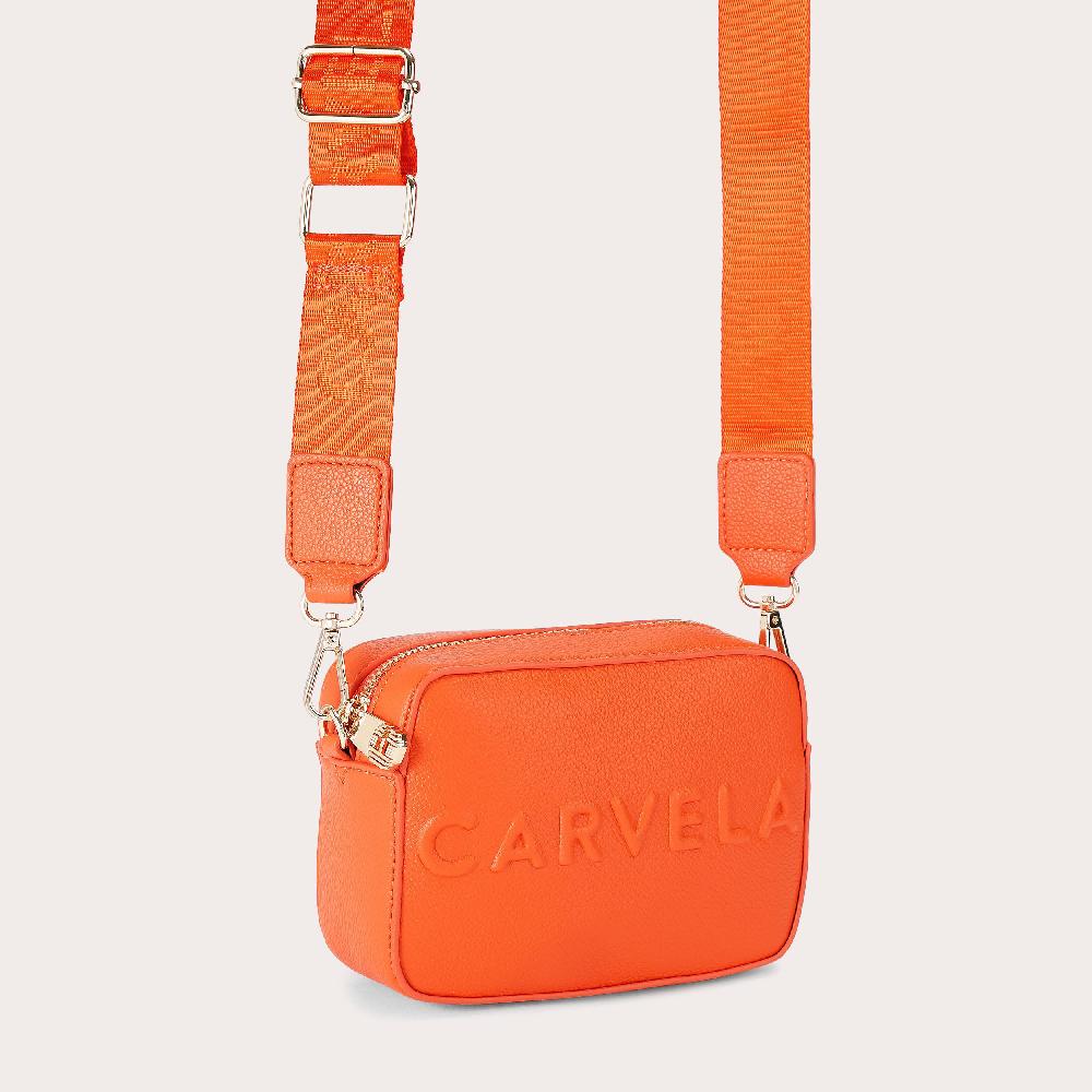 Carvela FRAME MINI X BODY Orange Cross Body Bag By CARVELA
