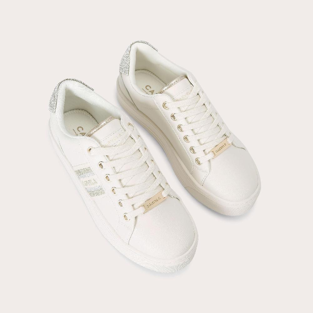 Carvela FRAME PUMP White Lace Up Sneaker By CARVELA