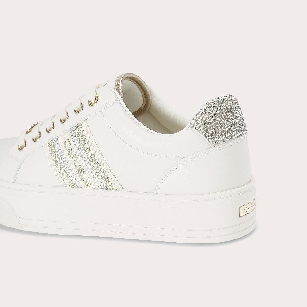 Carvela FRAME PUMP White Lace Up Sneaker By CARVELA