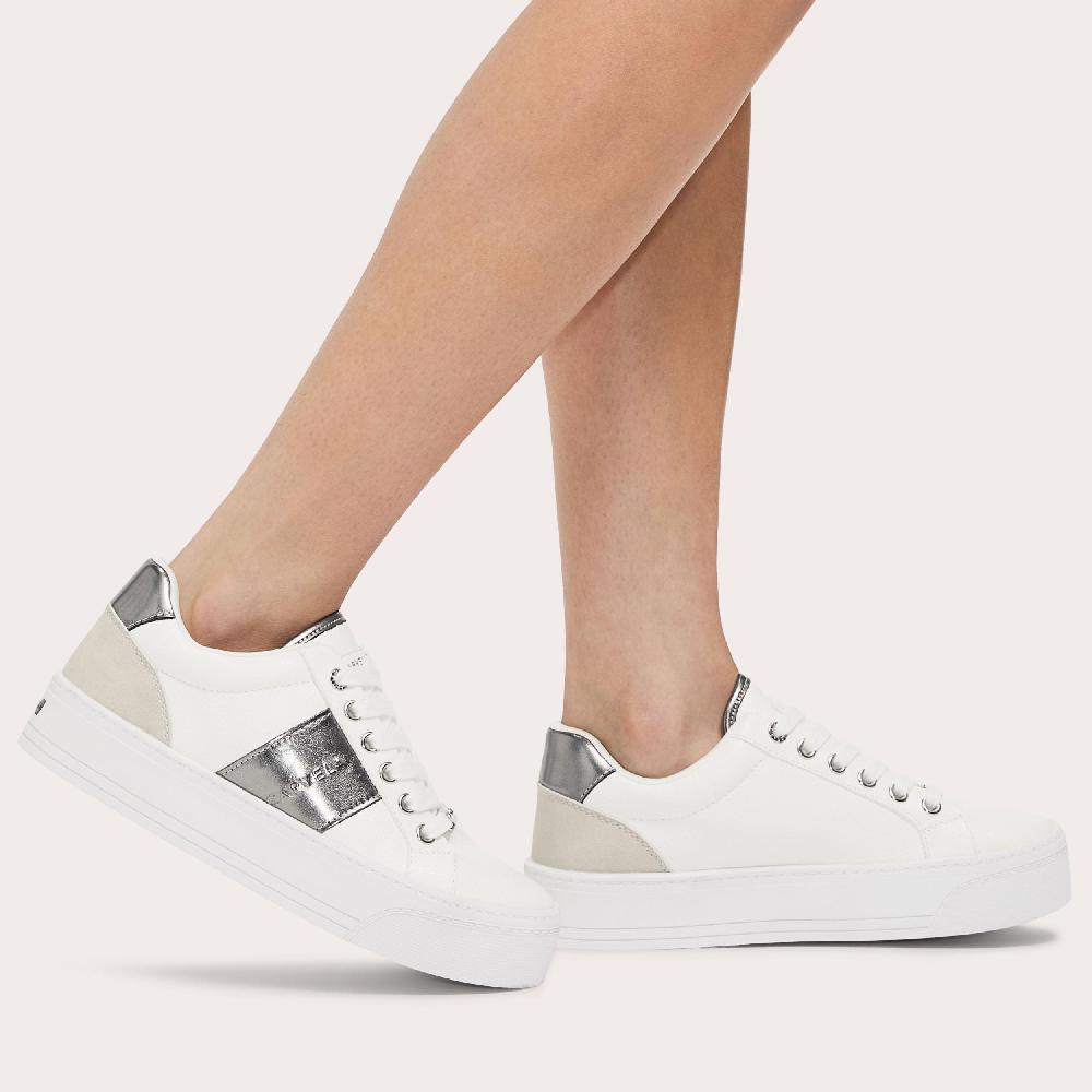 Carvela FRAME PUMP White Lace Up Trainer By CARVELA