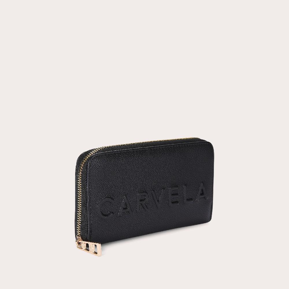 Carvela FRAME PURSE Black Zip Around Wallet By CARVELA