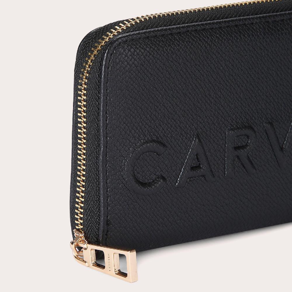 Carvela FRAME PURSE Black Zip Around Wallet By CARVELA