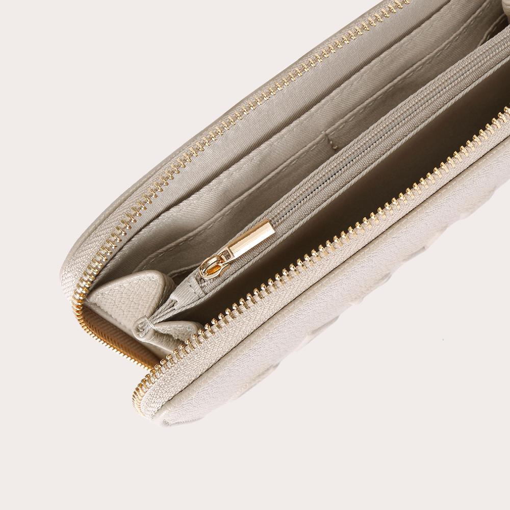 Carvela FRAME PURSE Taupe Zip Around Purse By CARVELA