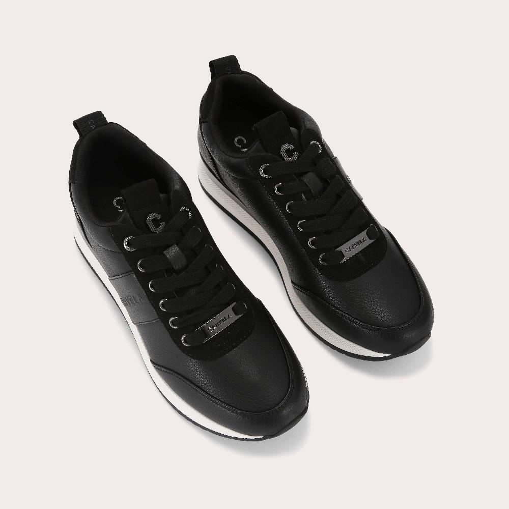 Carvela FRAME RUNNER Black Lace Up Trainer By CARVELA