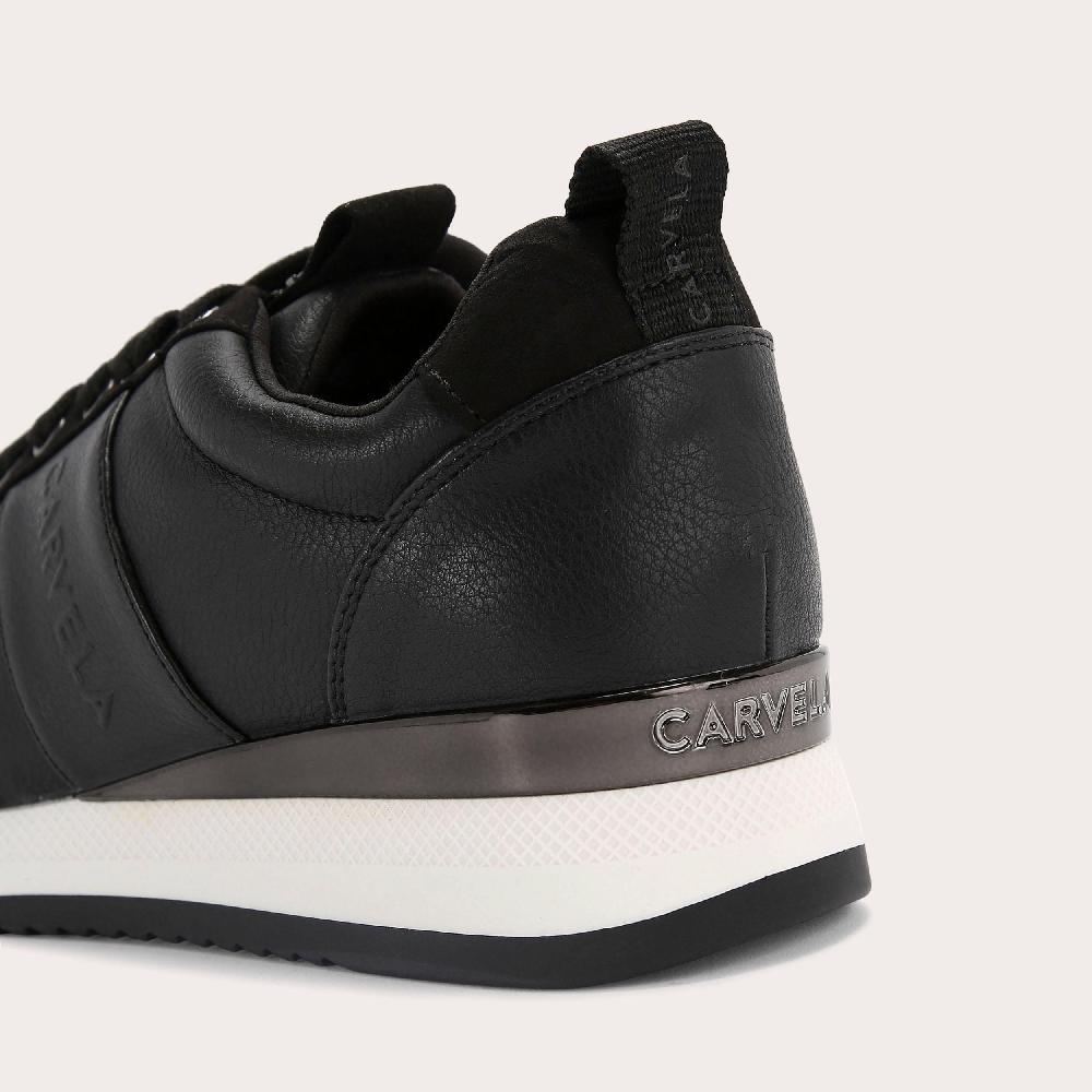 Carvela FRAME RUNNER Black Lace Up Trainer By CARVELA