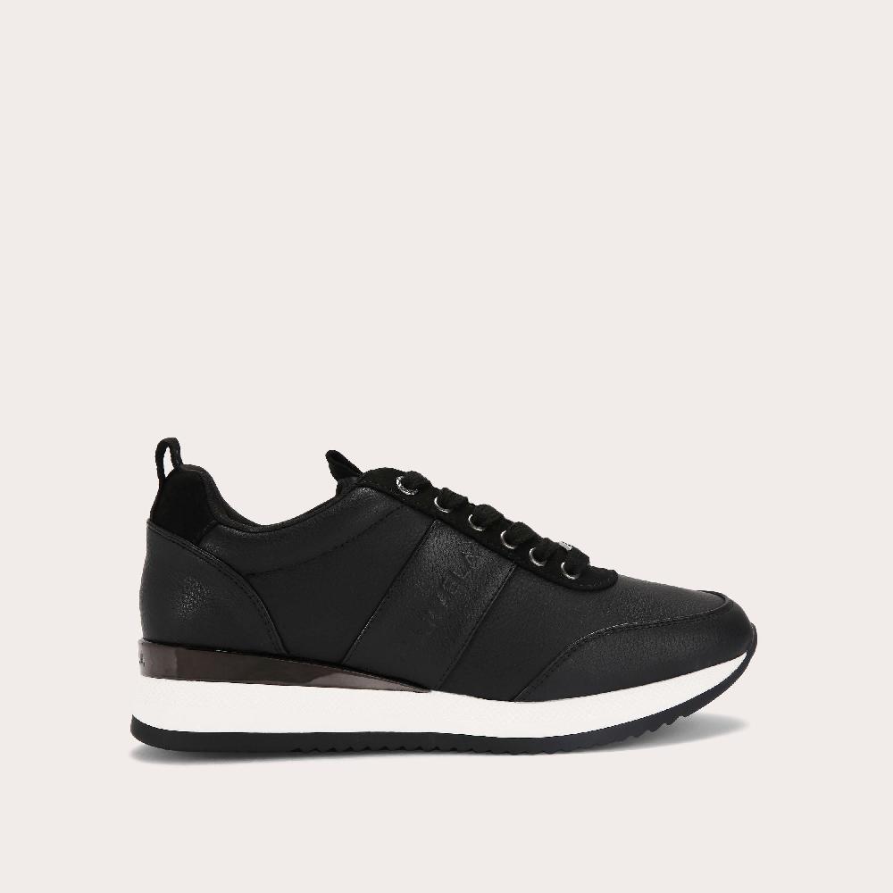 carvela FRAME RUNNER Black Lace Up Trainer by CARVELA
