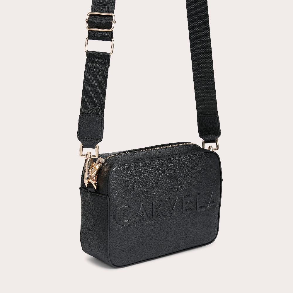 Carvela FRAME X BODY Black Structured Cross Body Bag By CARVELA