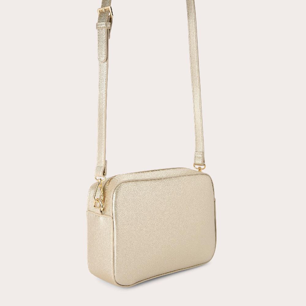 Carvela FRAME X BODY Gold Metallic Cross Body By CARVELA