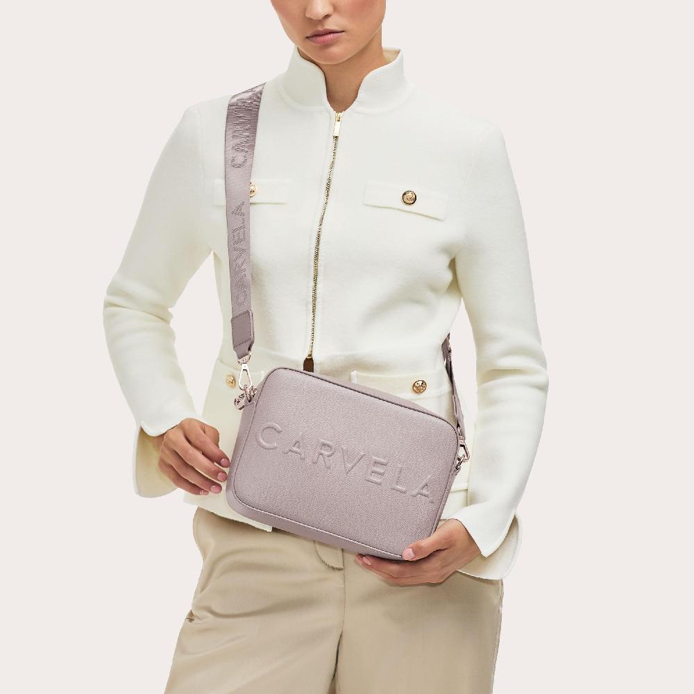 Carvela FRAME X BODY Taupe Cross Body Bag By CARVELA