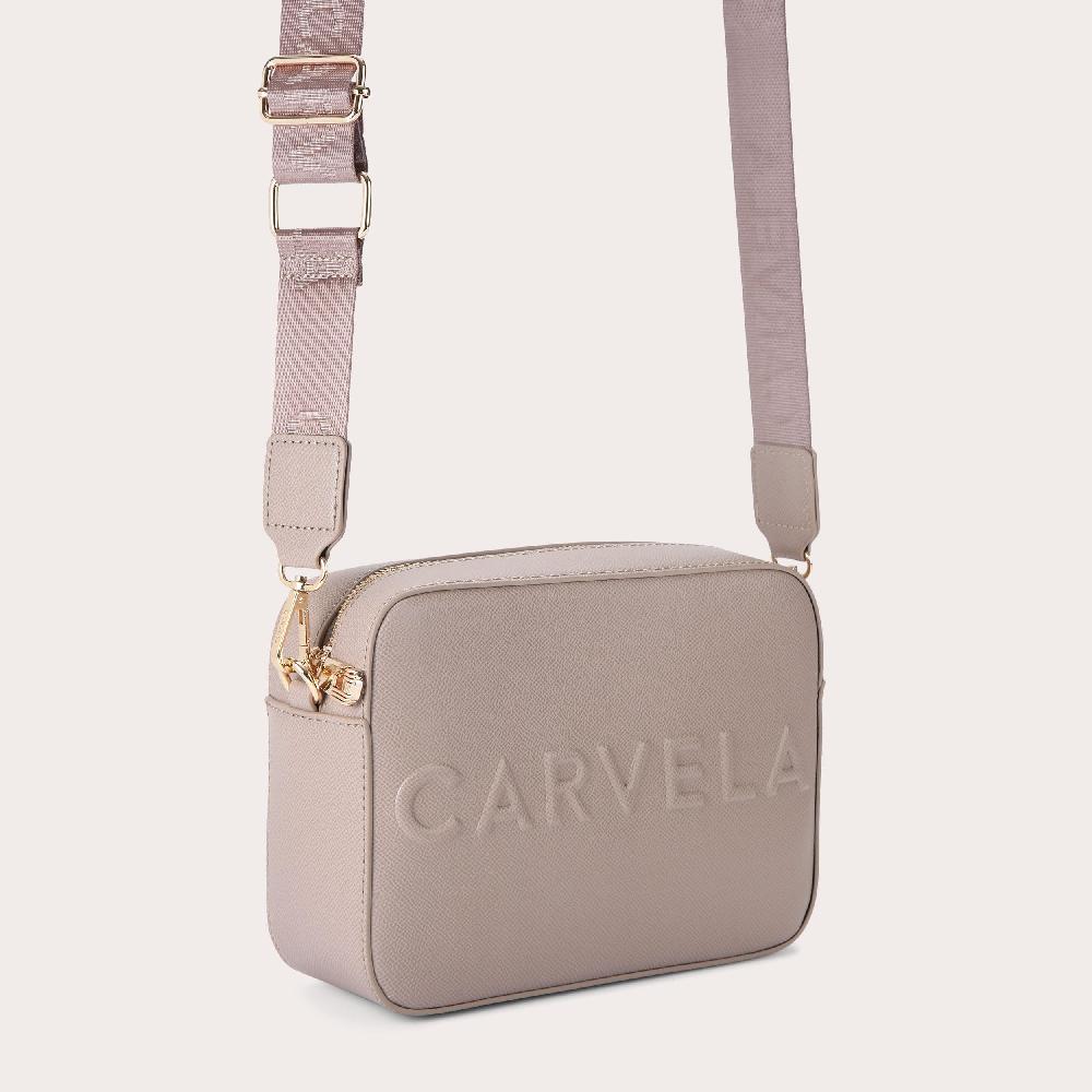 Carvela FRAME X BODY Taupe Cross Body Bag By CARVELA