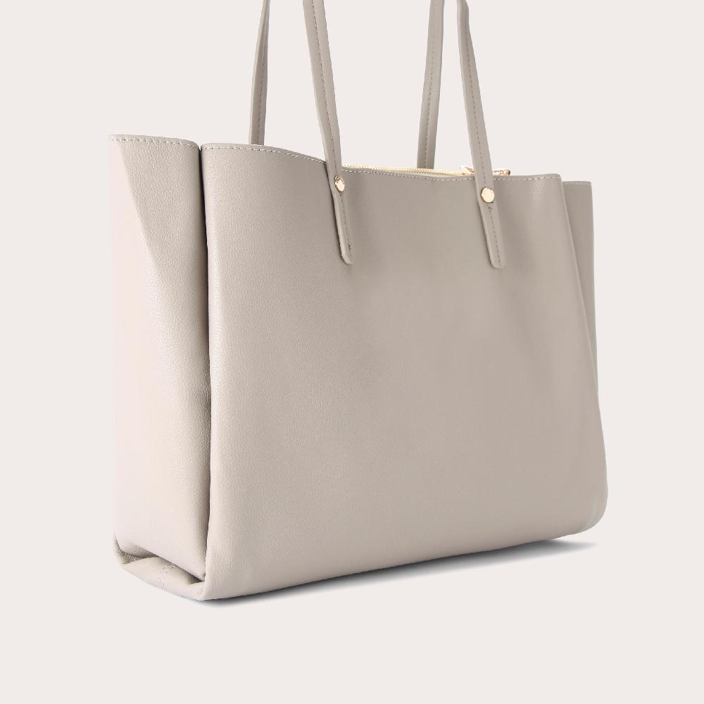 Carvela FREYA TRIPLE COMPART TOTE Taupe Shoulder Bag By CARVELA