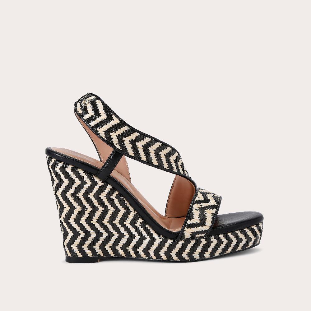 carvela GALA CAPRI WEDGE 110 Raffia Chevron Wedge Heel by CARVELA