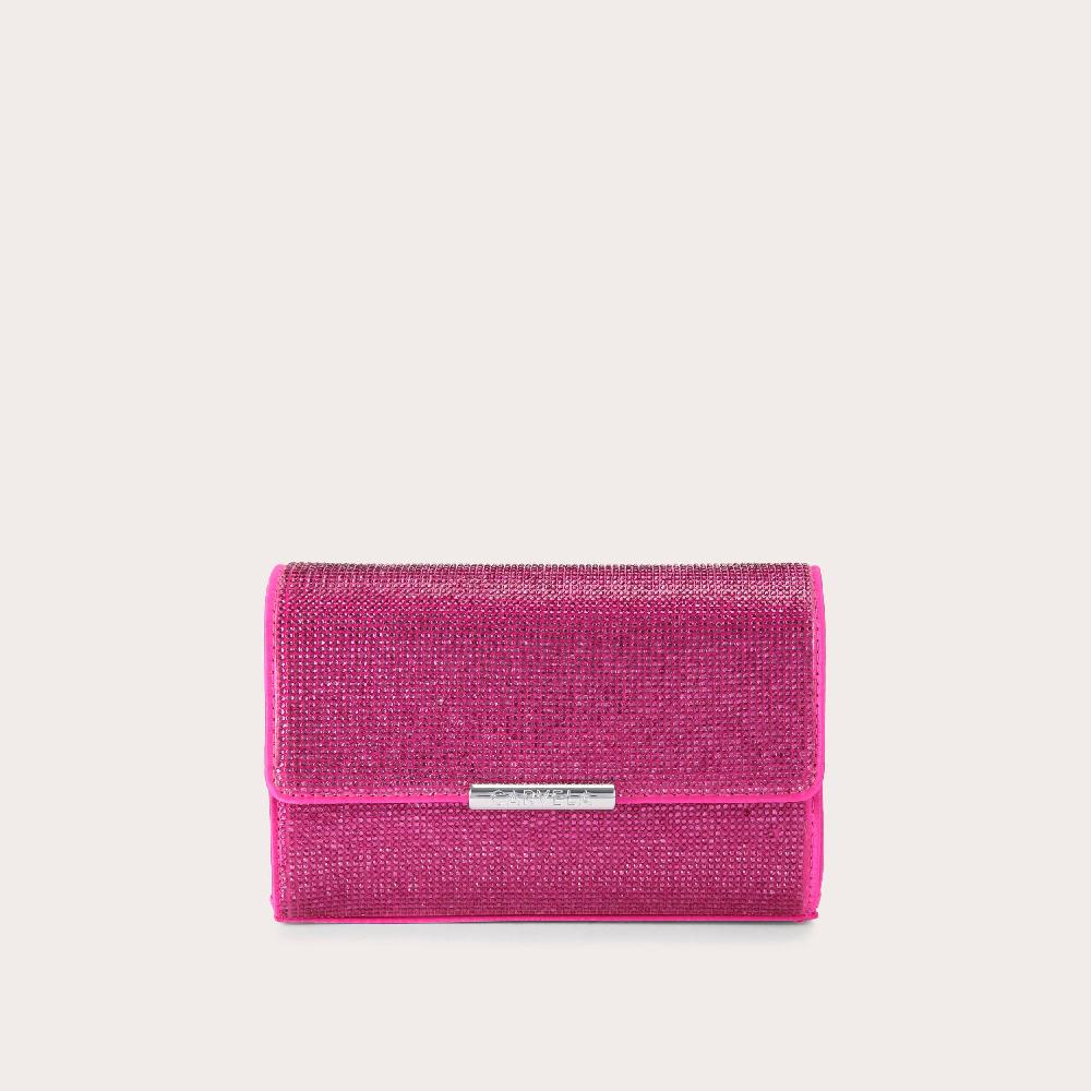 carvela GALA CLUTCH 2 Fuchsia Crystal Clutch Bag by CARVELA
