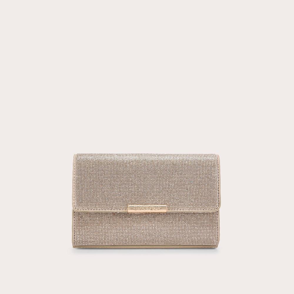 carvela GALA CLUTCH 2 Gold Crystal Clutch Bag by CARVELA