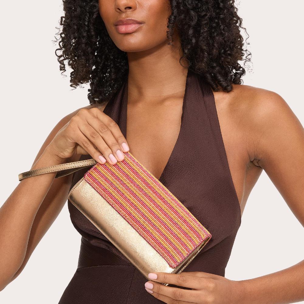 Carvela GALA CLUTCH 2 Raffia Woven Clutch Bag By CARVELA