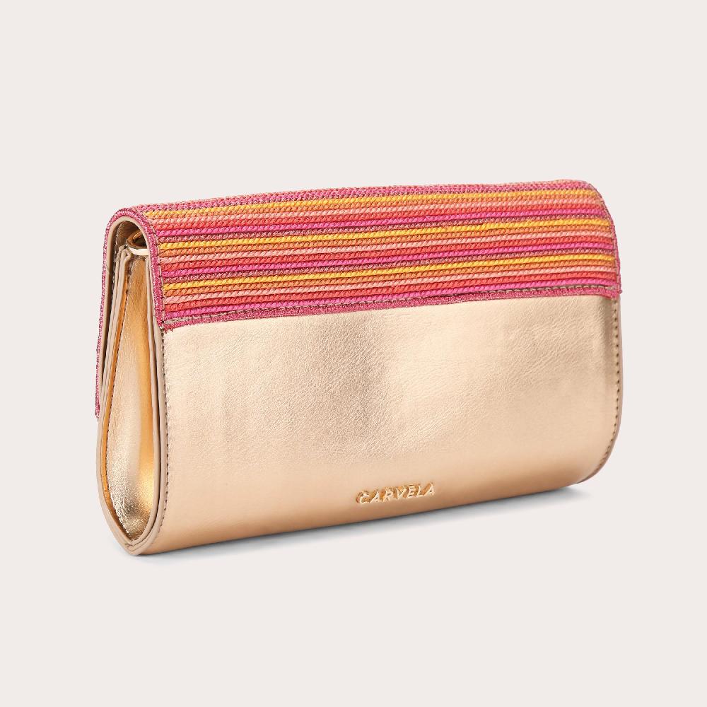 Carvela GALA CLUTCH 2 Raffia Woven Clutch Bag By CARVELA