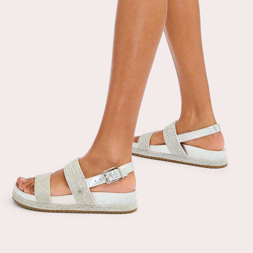 Carvela GALA FLATFORM Crystal Flatform Sandal By CARVELA