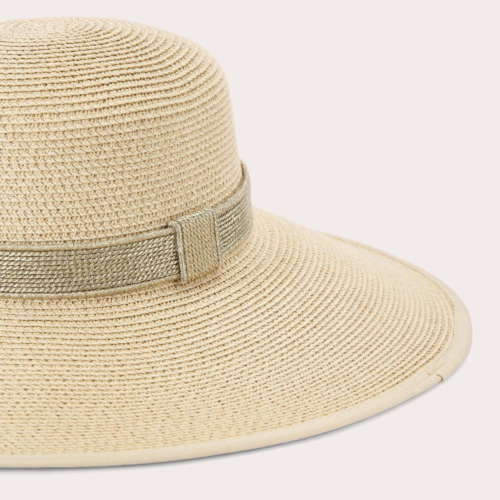 Carvela GALA RAFFIA HAT Woven Raffia Wide Brim Hat By CARVELA