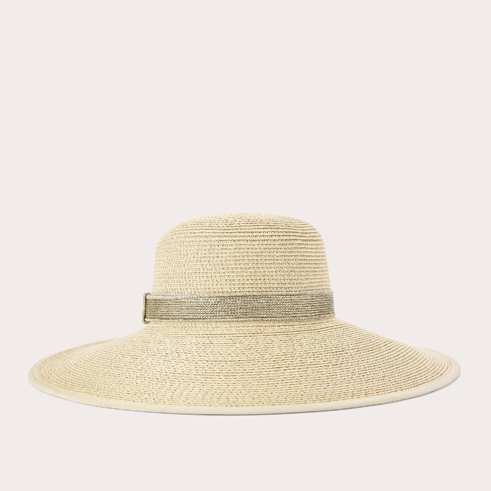 carvela GALA RAFFIA HAT Woven Raffia Wide Brim Hat by CARVELA