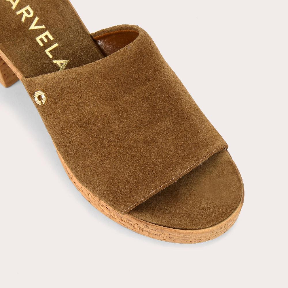 Carvela GENOVA Brown Suede Platform Heel By CARVELA