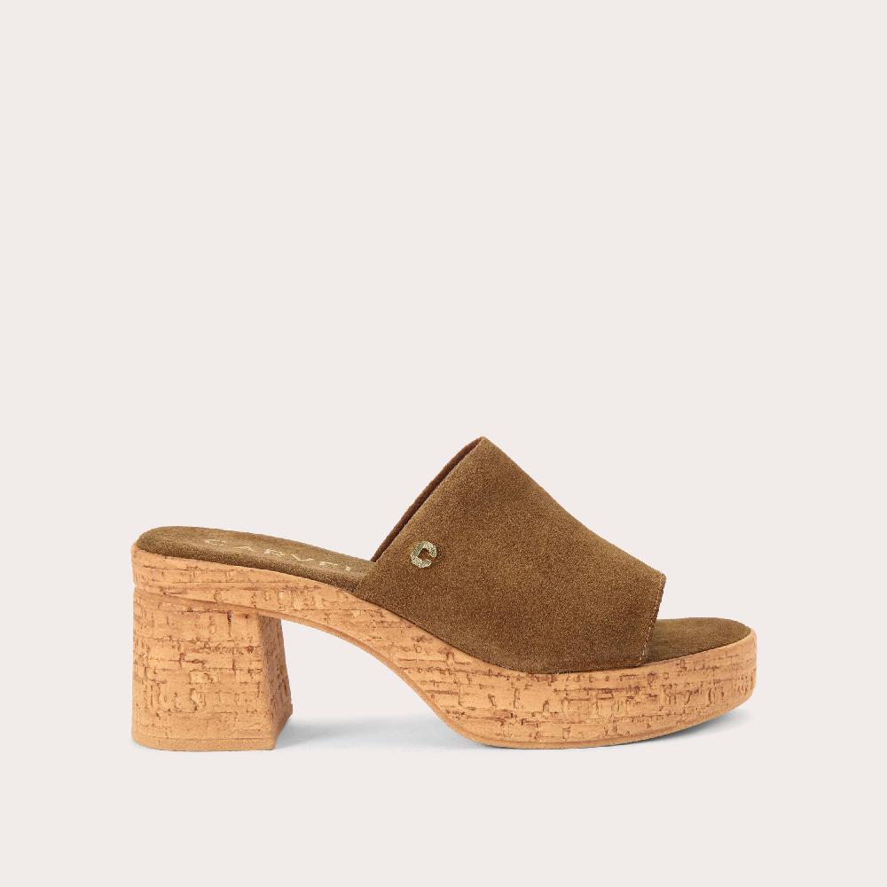 carvela GENOVA Brown Suede Platform Heel by CARVELA