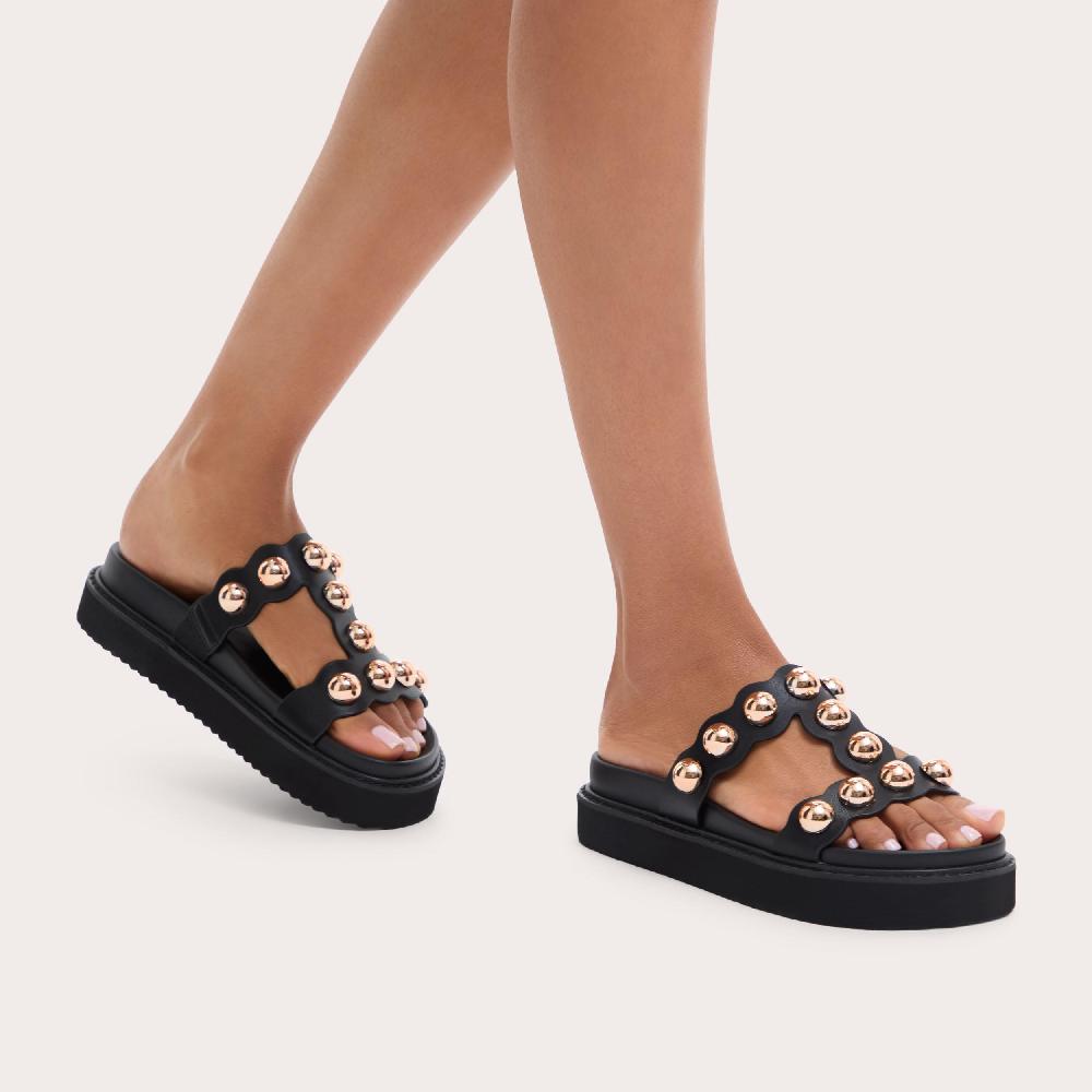 Carvela GIANNA SANDAL Black Scallop Sandal By CARVELA