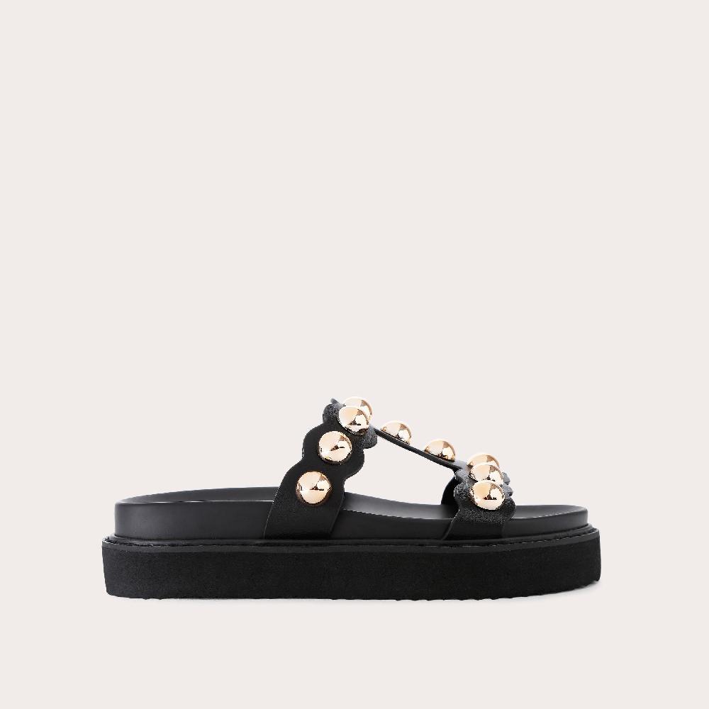 carvela GIANNA SANDAL Black Scallop Sandal by CARVELA