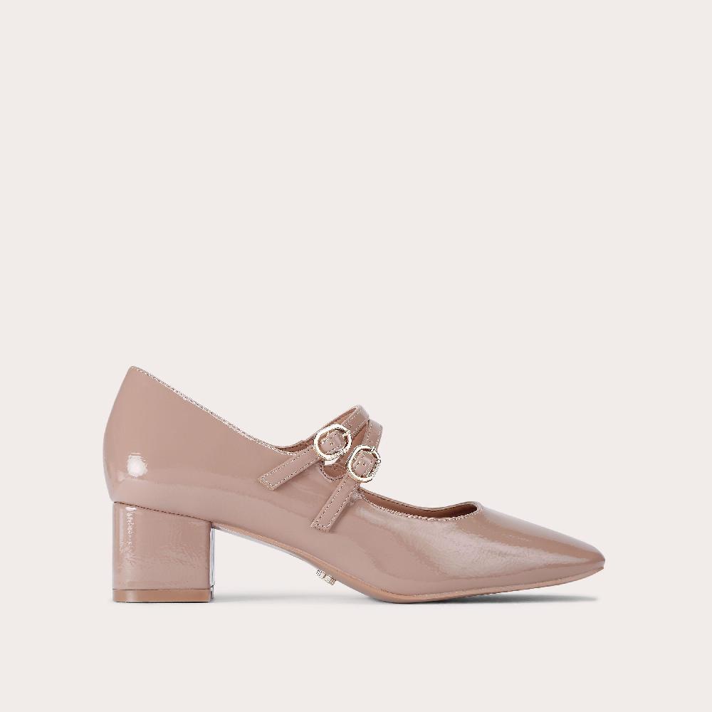 carvela HARP Taupe Patent Mary Jane Heel by CARVELA