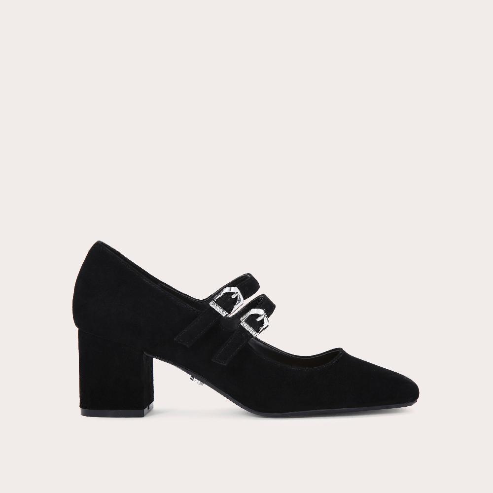 carvela HARPER Black Suede Mary Jane Shoes by CARVELA