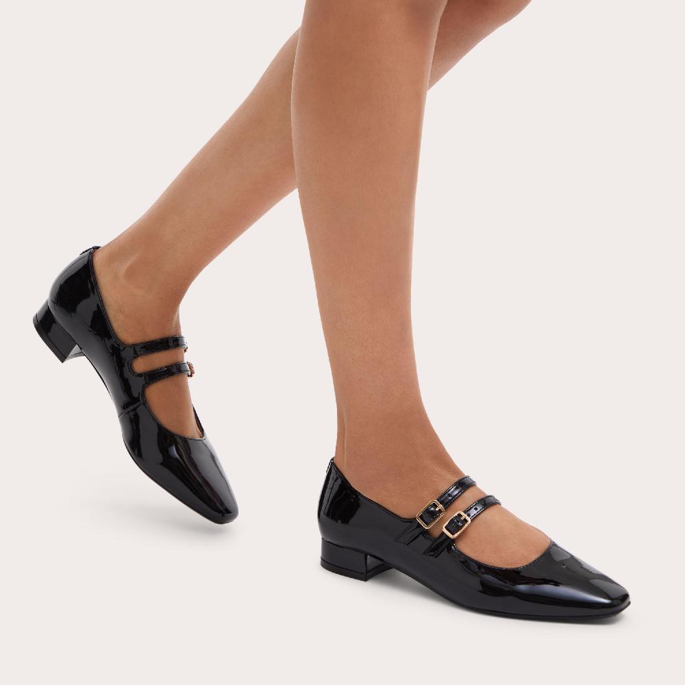Carvela HARPER LOW Black Patent Mary Jane Shoes By CARVELA